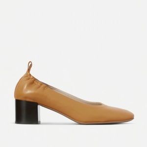 NWT Everlane stacked heel shoes